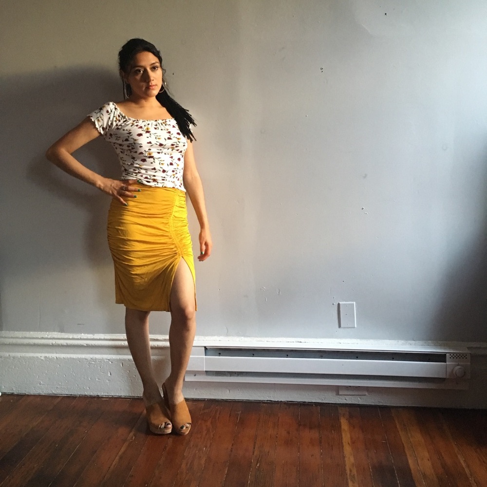 Fancy Yellow Skirt